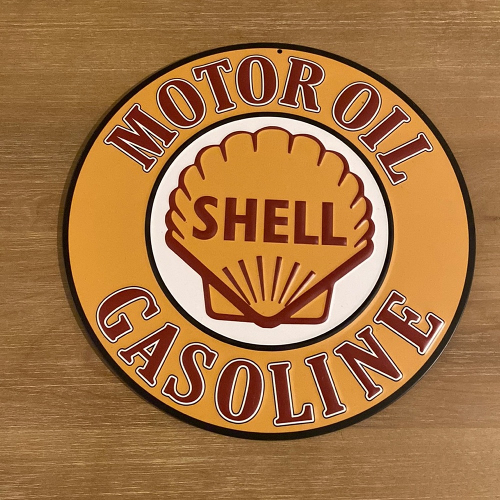 Vintaged Styled Shell Motor Oil Gasoline Metal Sign